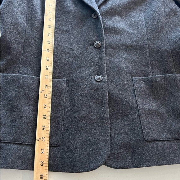 Eddie Bauer Womens Wool Blend Blazer Jacket 3-Button Fully Lined Gray Sz XL - Picture 12 of 15